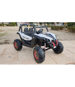 COCHE BUGGY 4x4 niños 12V, 4 MOTORES Y 2 PLAZAS - BLANCO - PANTALLA MP4!! INDA125-XMX-603wt